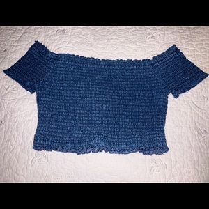 off the shoulder crop top